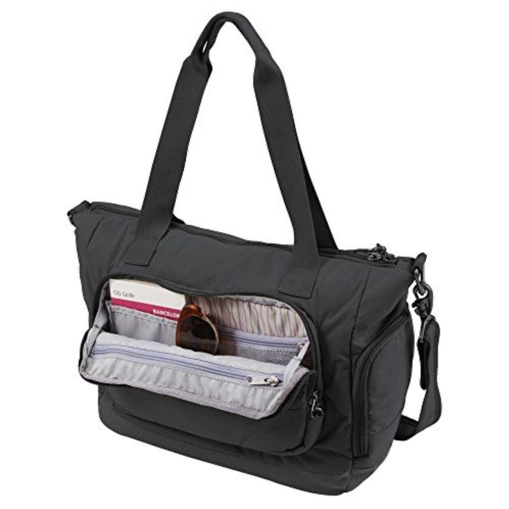 PACSAFE LS400 Anti-Theft Travel Laptop Tote/Crossbody ~ Like New